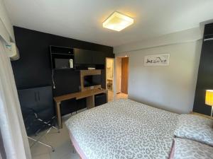 Postel nebo postele na pokoji v ubytování Rio Stay - Flat B com varanda - individual