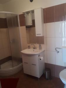 Ванная комната в Ferienwohnung für 4 Personen ca 40 qm in Dobrec, Kvarner Bucht Gespanschaft Primorje-Gorski - b59424