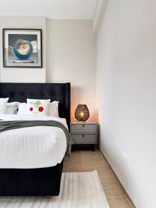 Кровать или кровати в номере Melodious homes elite residency