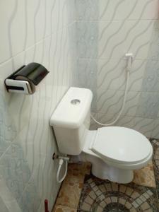 a bathroom with a white toilet in a room at Stay with Daktari Homes in Homa Bay