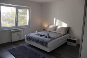 Postel nebo postele na pokoji v ubytování Apartman Callosum