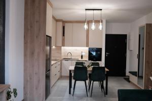 Kuchnia lub aneks kuchenny w obiekcie Apartments Space and More, Dmowskiego - 20 minut do RYNKU, Self Check-In 24H, Parking