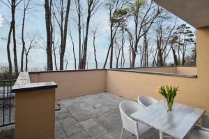 Balkón nebo terasa v ubytování Apartament Premium SM Klifowa