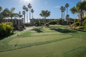 een golfbaan bij het resort met palmbomen bij A-204 Starfish Cove in Oceanside