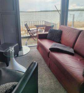 Ruang duduk di Appartment Seeblick 4 1OG Grundbelegung 4 Pers