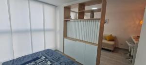 Postel nebo postele na pokoji v ubytování Hermoso y confortable apartamento