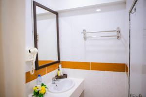 Koupelna v ubytování Pakse hotel & Restaurant