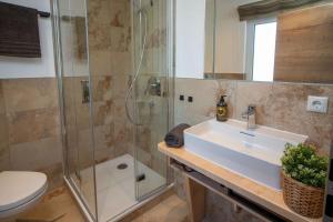 Koupelna v ubytování Ferienwohnung Almdoodle