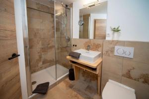 Koupelna v ubytování Ferienwohnung Almdoodle