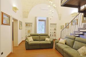 Posezení v ubytování villa dei cento Pini