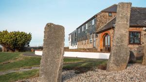 Bygningen som feriehuset ligger i