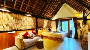 Posezení v ubytování Kies Villas Lombok