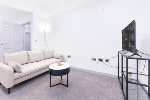 Zona de estar de Modern 1 Bed Apartment in Central Wolverhampton