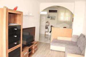 Televízia a/alebo spoločenská miestnosť v ubytovaní Apartment Brazuca-Center
