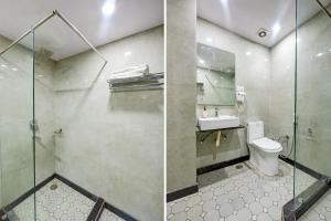 Koupelna v ubytování Hotel Le Grand - Walk-in from RK Ashram Metro Station