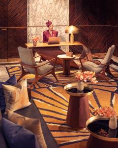 Coin salon dans l'établissement Royal Mansour Casablanca