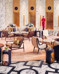 Coin salon dans l'établissement Royal Mansour Casablanca