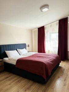 מיטה או מיטות בחדר ב-SIGNEEV'S Villa