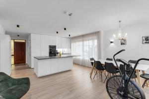 Kuchyň nebo kuchyňský kout v ubytování Stylish 3BR Apartment