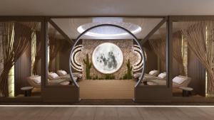 a rendering of a meditation room with two beds at RENEX HOTELS in Antalya