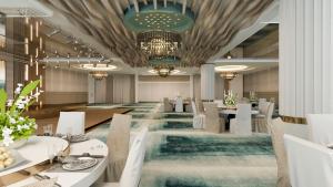 a rendering of a restaurant with tables and chairs at RENEX HOTELS in Antalya