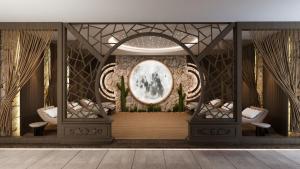 a rendering of a lobby with a stage at RENEX HOTELS in Antalya