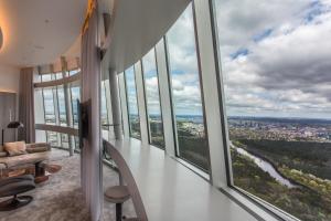 Posezení v ubytování Vilnius TV Tower Apartments DEBESYS