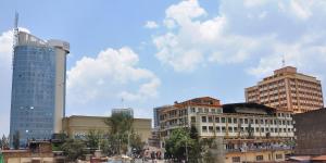 Nespecifikovaný výhled na destinaci Kigali nebo výhled na město při pohledu z hotelu