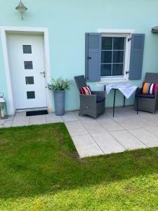 Vonkajšia záhrada v ubytovaní Cozy Apartment Steyr Mitte, ruhig, Parkplatz, Terasse, 2 Schlafzimmer, WLAN