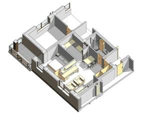Plán poschodí v ubytovaní Apartmán v Starej Lesnej s balkónom