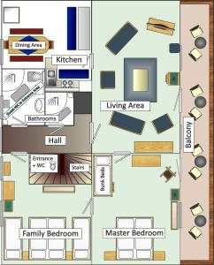 Plán poschodí v ubytovaní Haus Bellevue