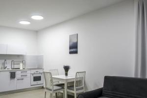 Luxury Suite Apartment With Sea View #54 By Hashdera Eilat的厨房或小厨房