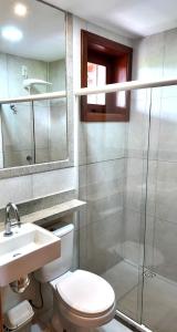 Koupelna v ubytování Apt 3 Quartos em Condo de Luxo