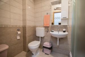 a bathroom with a toilet and a sink at Apartment Peckham in Trebinje
