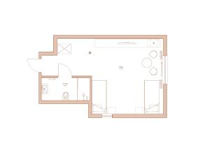 Plán poschodí v ubytovaní Ołowianka B&B