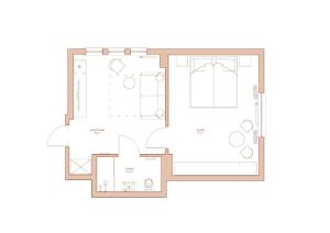 Plán poschodí v ubytovaní Ołowianka B&B