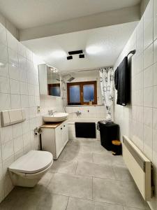 Koupelna v ubytování Ferienwohnung Olymp (2,5 Zimmer)