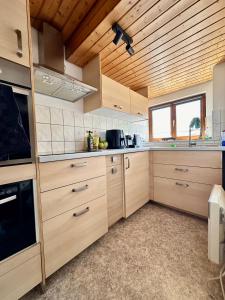 Kuchyň nebo kuchyňský kout v ubytování Ferienwohnung Olymp (2,5 Zimmer)