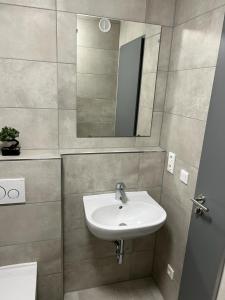 Koupelna v ubytování Firstsleep Ebersberg