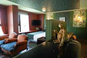 Sjónvarps- og/eða afþreyingartæki á Hotel Eco Boutique Bidasoa
