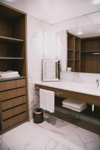 Baðherbergi á Hotel Eco Boutique Bidasoa