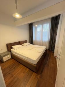 Tempat tidur dalam kamar di Villa Pearl of Adriatic