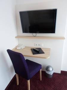 TV a/nebo společenská místnost v ubytování Hotel am Stadtrand