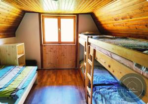 Postel nebo postele na pokoji v ubytování Chata MIMONKA