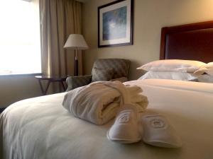 Cama ou camas em um quarto em Sheraton Mendoza Hotel