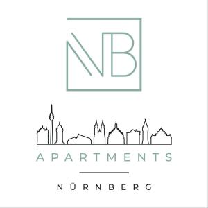 una ilustración de los monumentos nb con una silueta de ciudad en NB Apartments en Núremberg