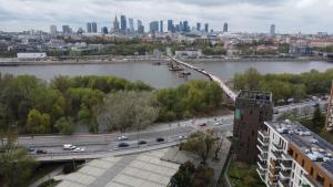 Výhľad na mesto Varšava alebo výhľad na mesto priamo z apartmánu