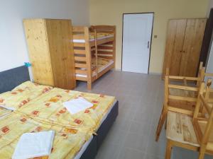 Postel nebo postele na pokoji v ubytování Penzion U Lipna