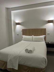 Postel nebo postele na pokoji v ubytování Hotel HSR