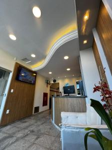 TV a/nebo společenská místnost v ubytování Hotel Minorus + 24 fotografií
